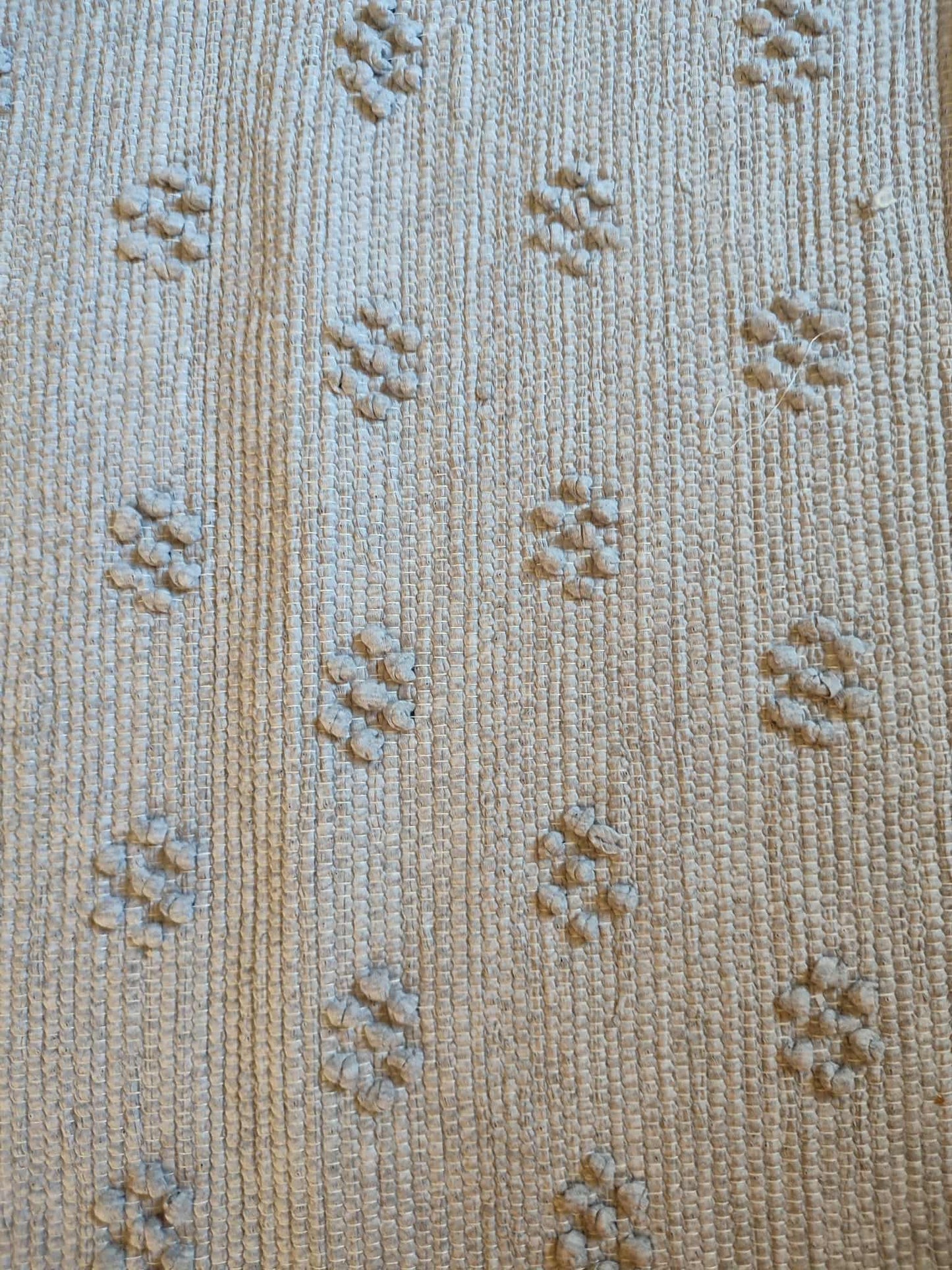 Tapis artisanal PUXADO 100% coton - (gris)