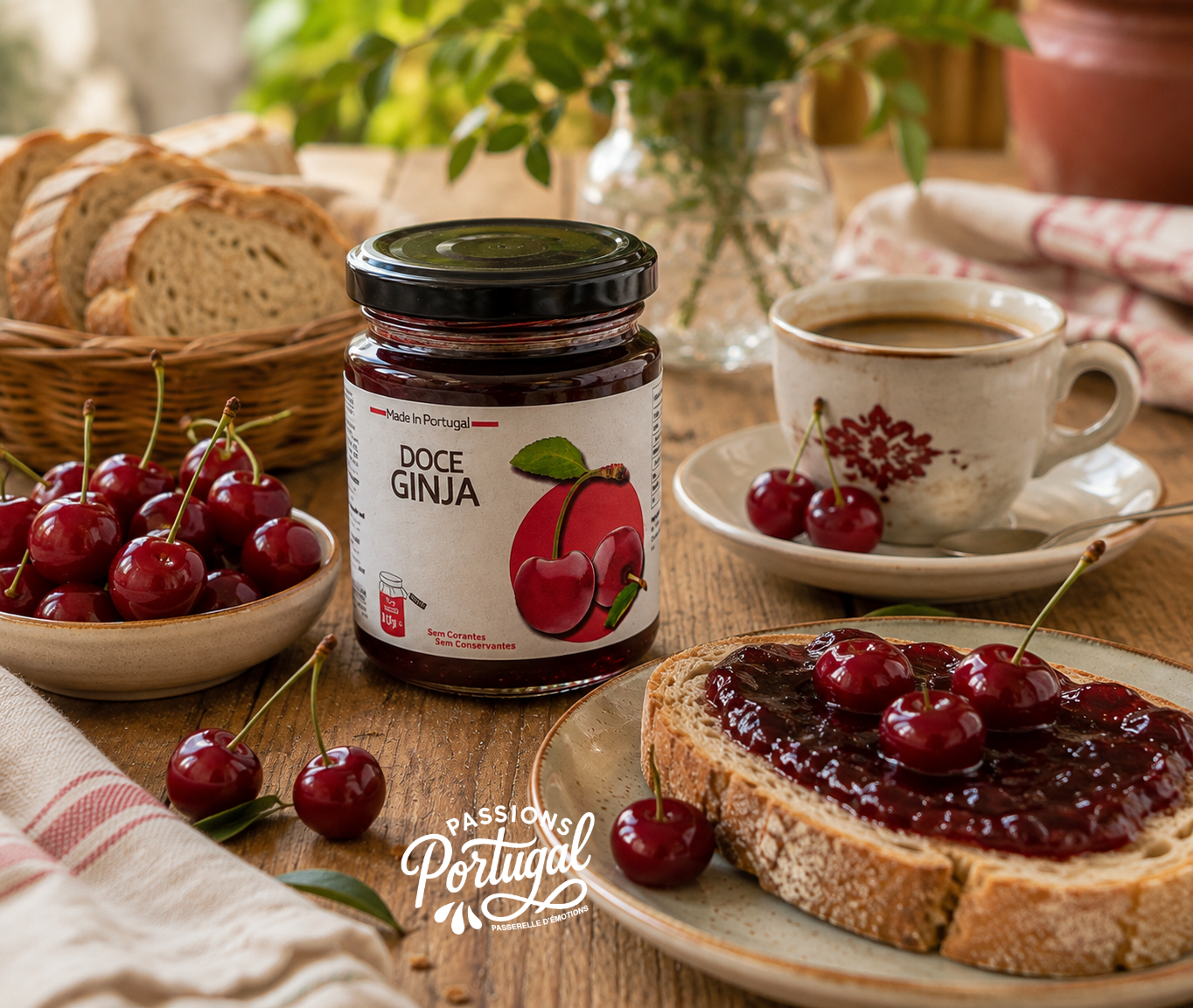 Confiture artisanale de Ginja (griottes) du Portugal