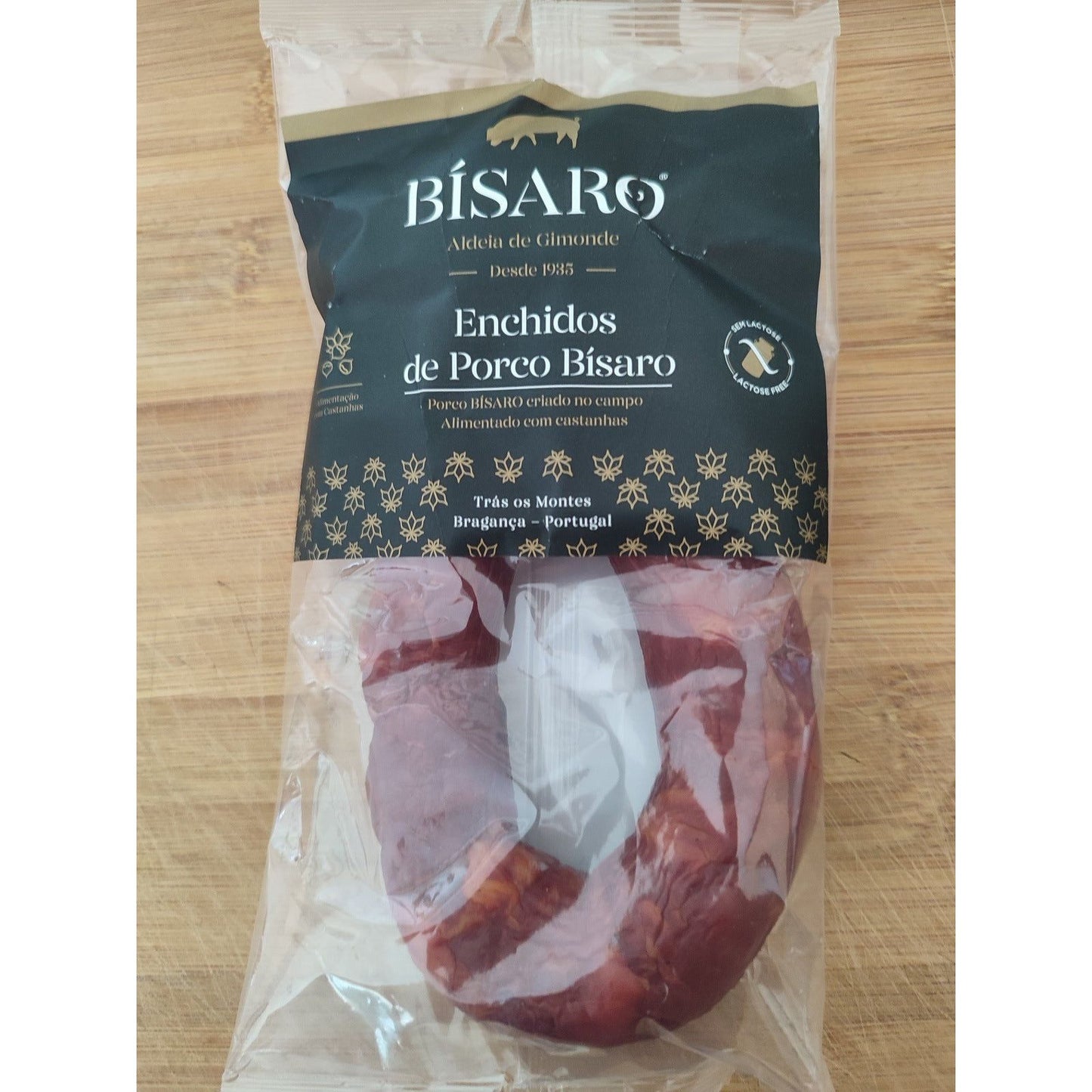 Chorizo "Chouriço" doux de la race de porc BISARO