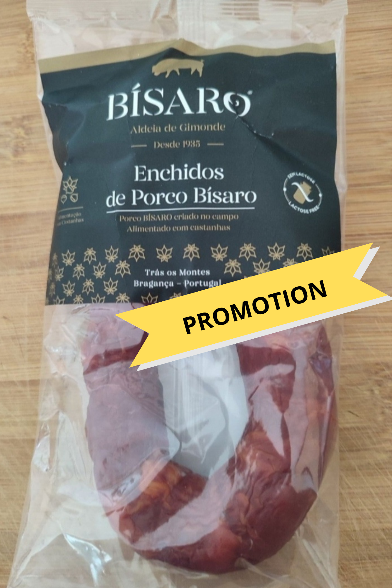 Chorizo "Chouriço" doux de porc de la race BISARO