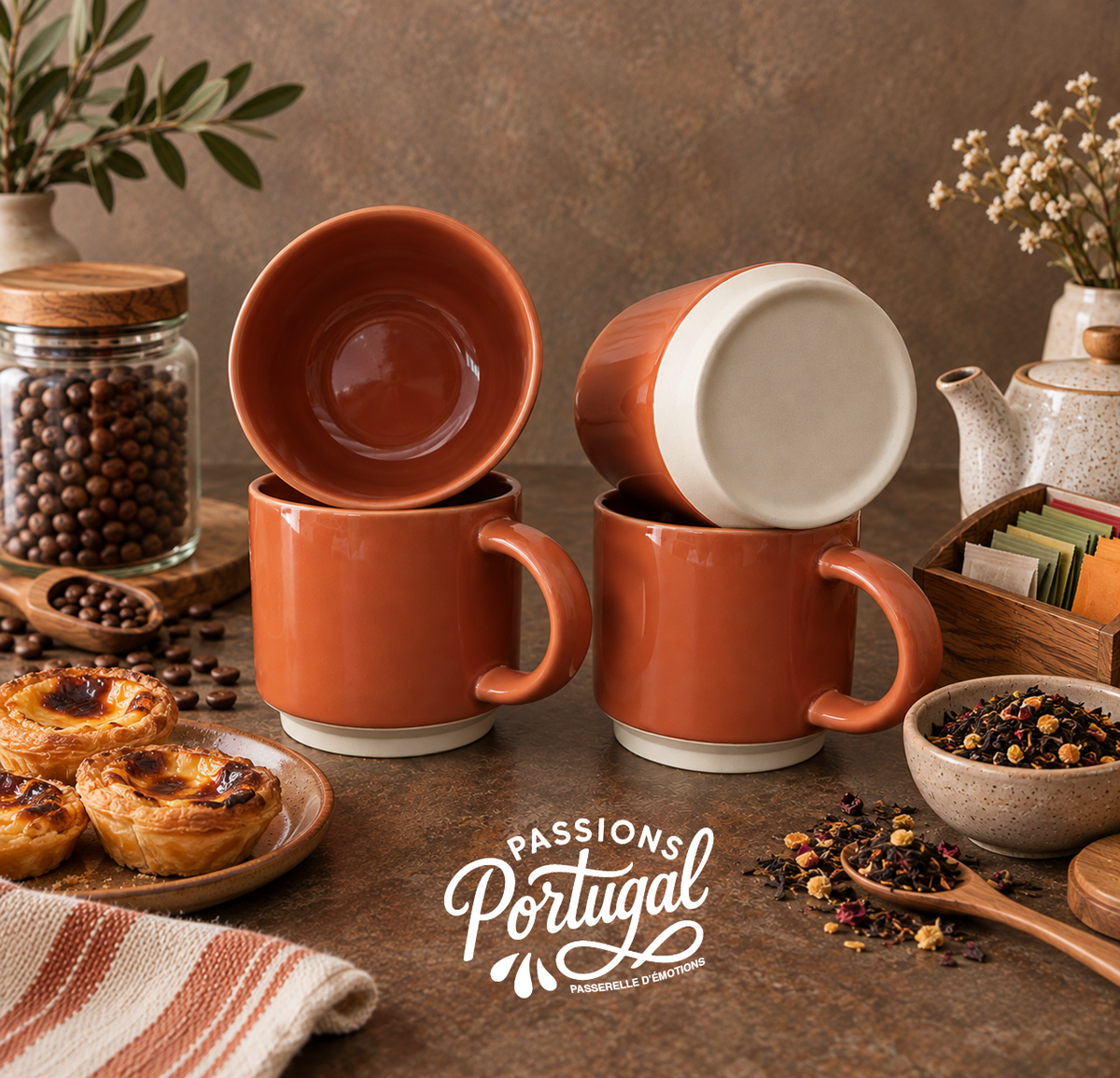 Mug en grès terracotta