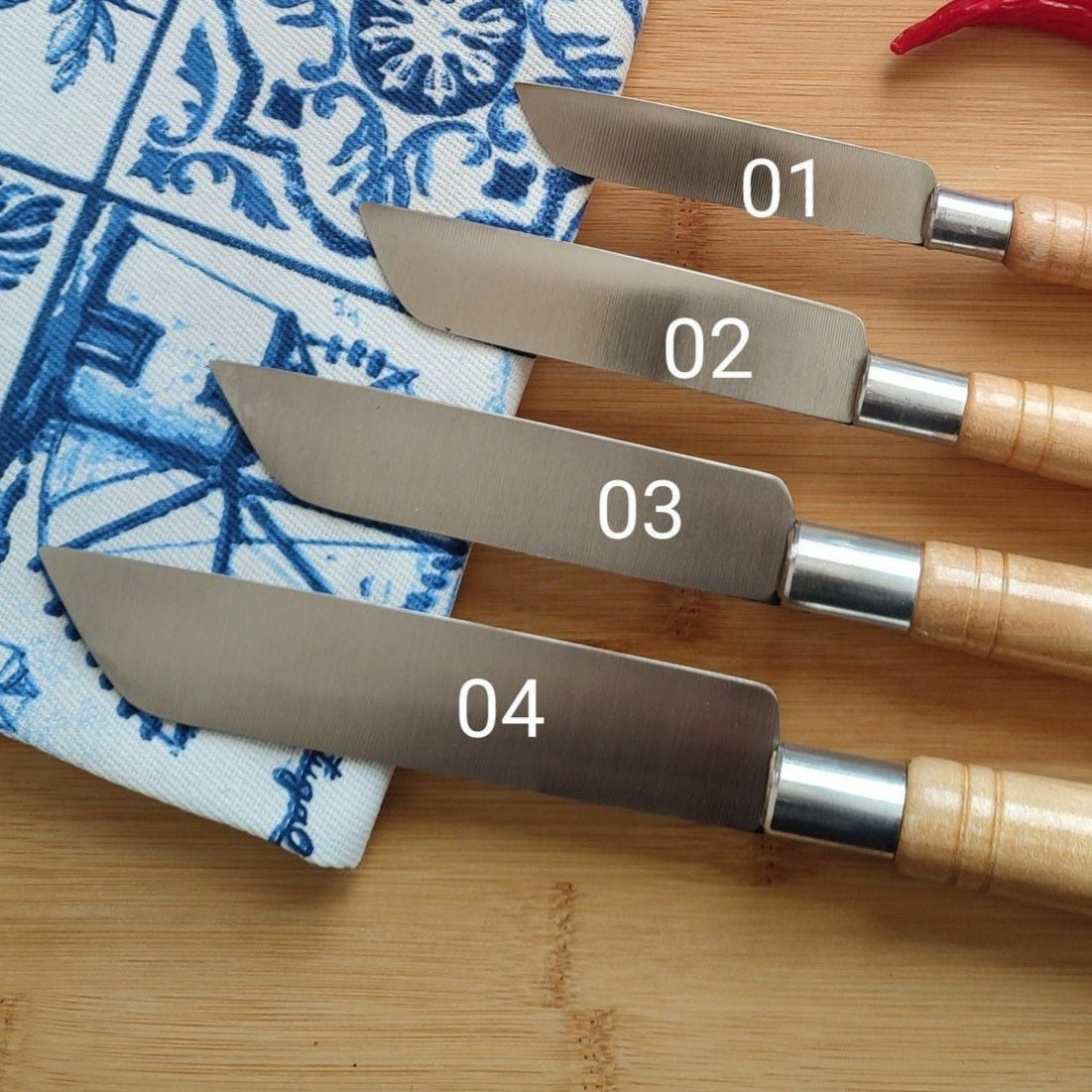 Couteau inox & bois n° 01