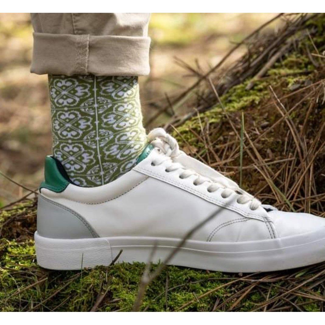 Chaussettes "Azulejos verts"