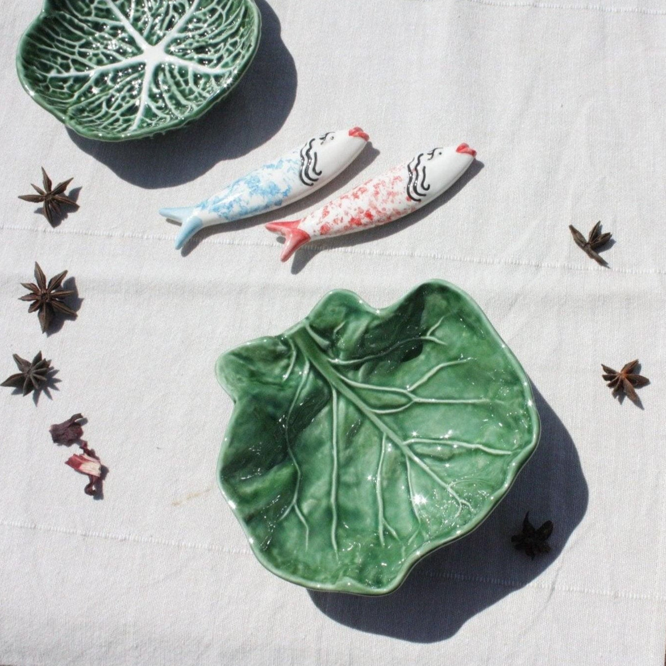 Coupelle haute en forme de FEUILLE DE CHOU