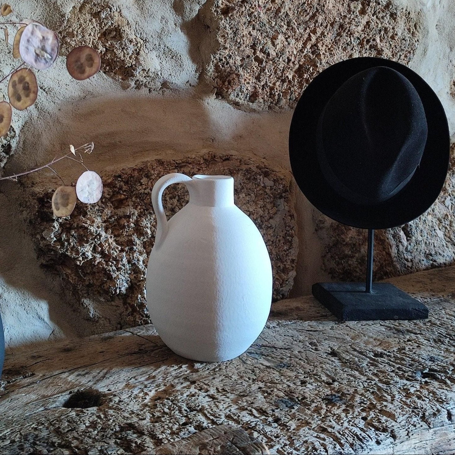 Jarre blanche en céramique