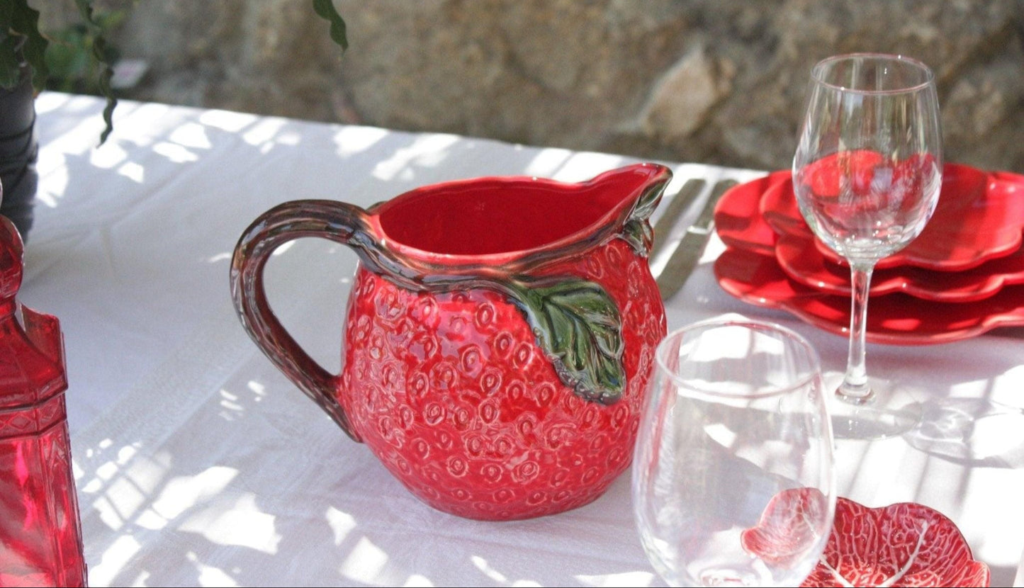 Pichet en forme de FRAISE