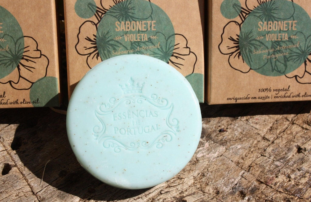 Savon exfoliant à la VIOLETTE