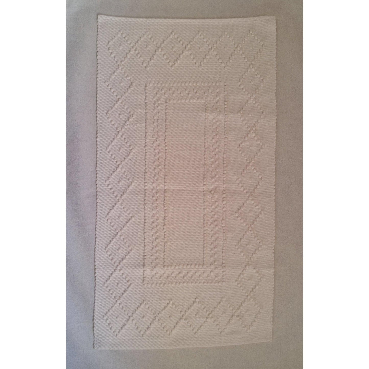 Tapis PUXADO - 100% coton blanc
