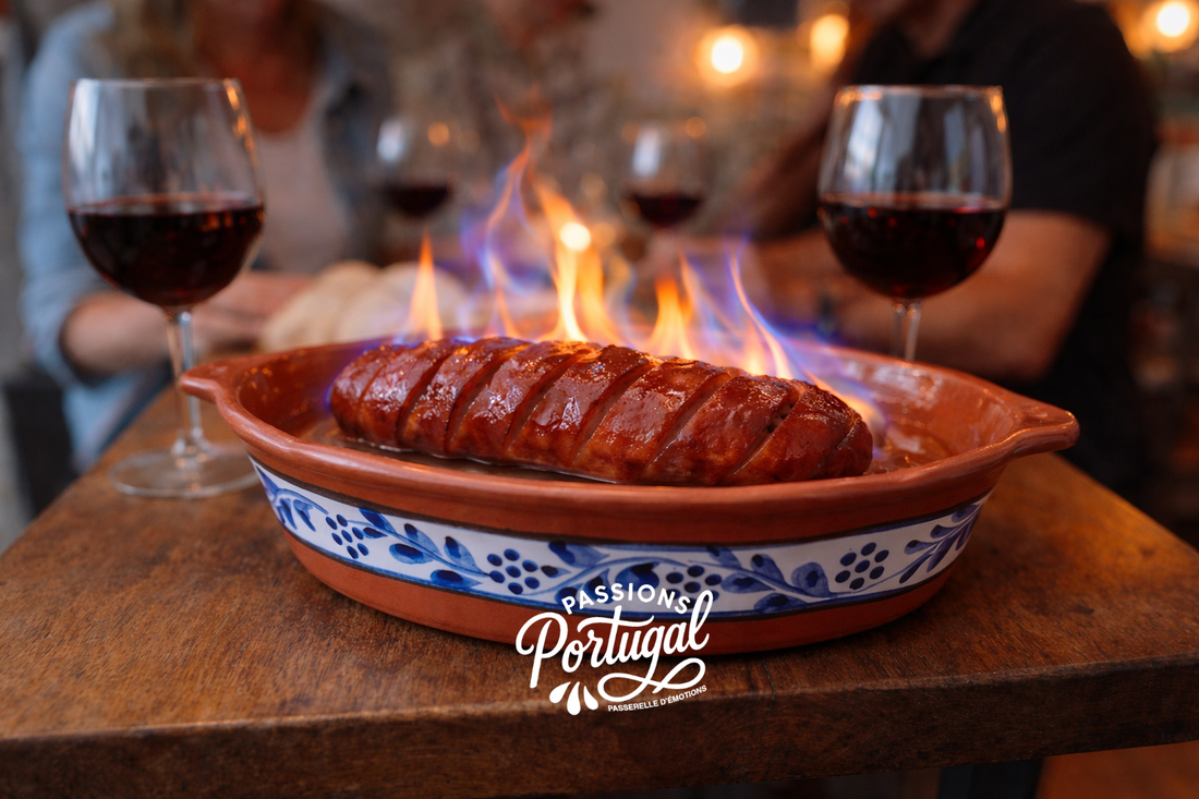 Le chouriço grillé ... comme on dit au Portugal..  O chouriço assado