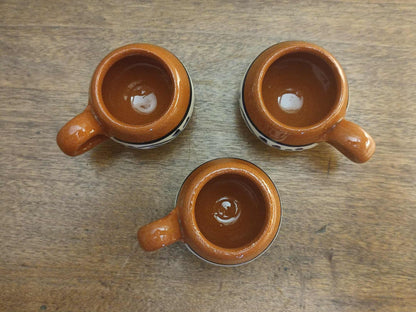 Mini-chope à liqueur en terre cuite rouge