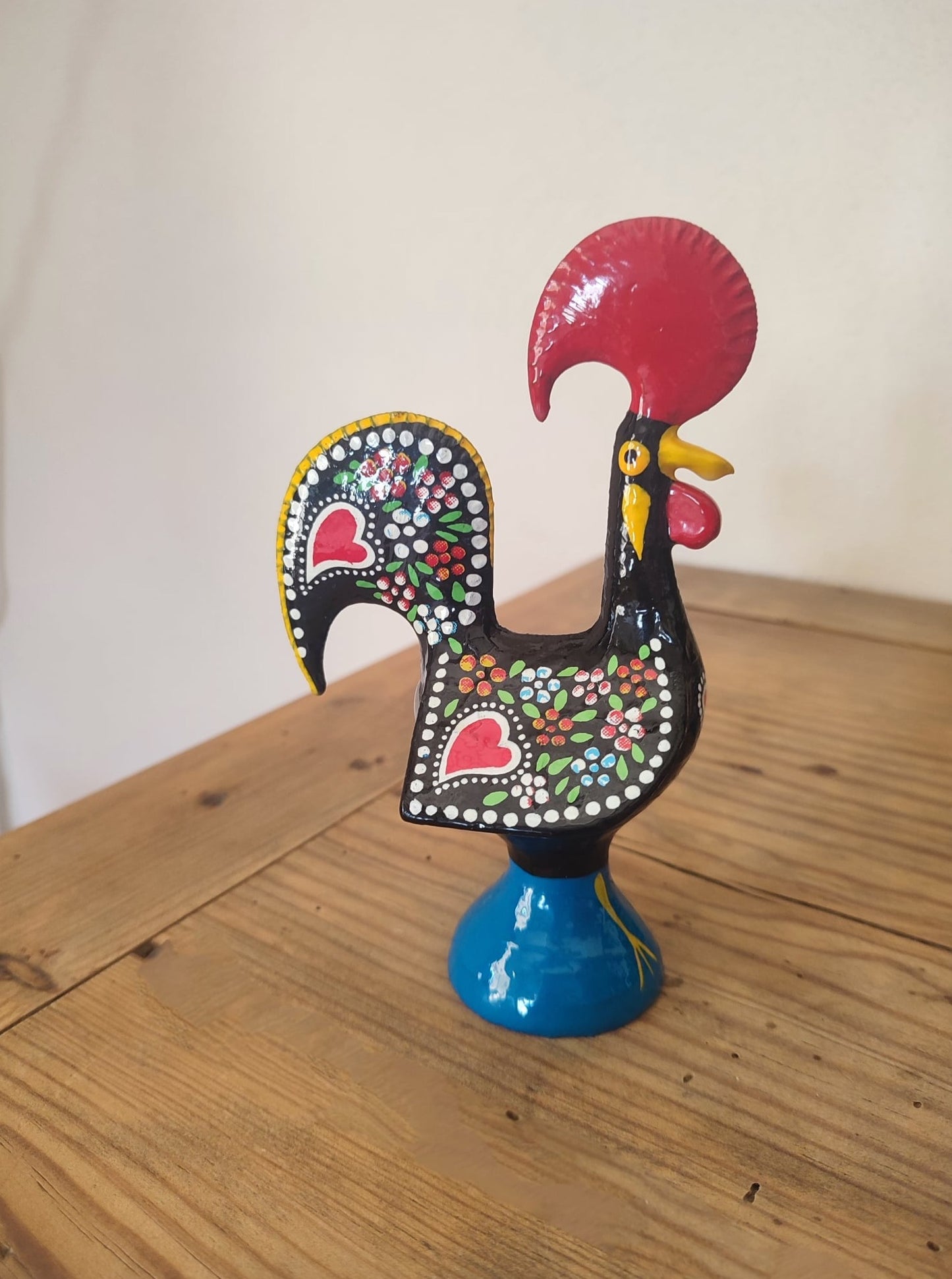 Coq de Barcelos en métal  15 cm - Galo de Barcelos