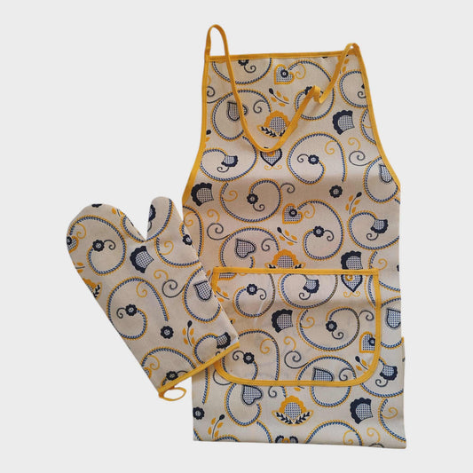 Tablier 100% coton "Viana Portugal" (jaune)