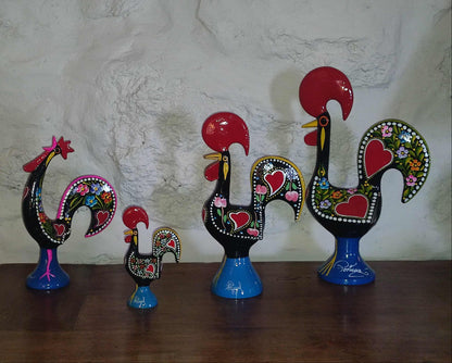 Coq de Barcelos en métal 34 cm - Galo de Barcelos