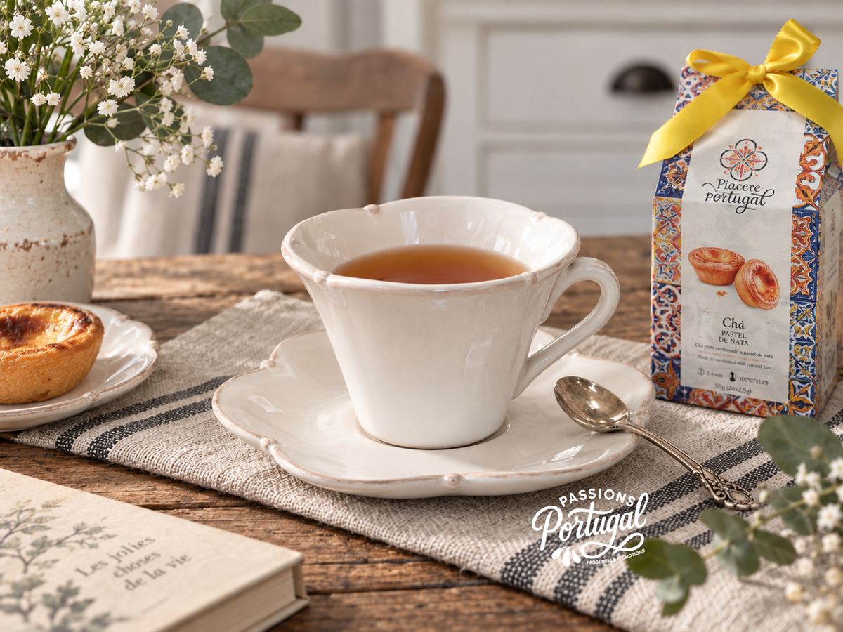 Tasse accompagnée de sa soucoupe, au charme délicatement shabby chic.