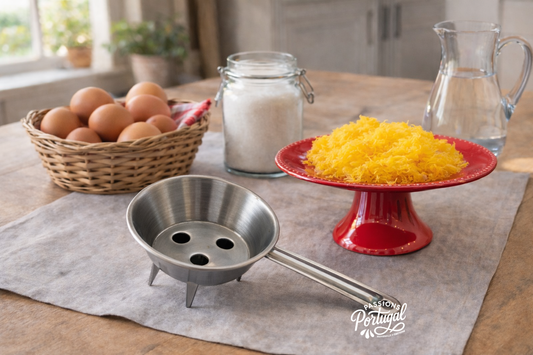 Entonnoir à fil d'œuf "Funil para fios de ovos"