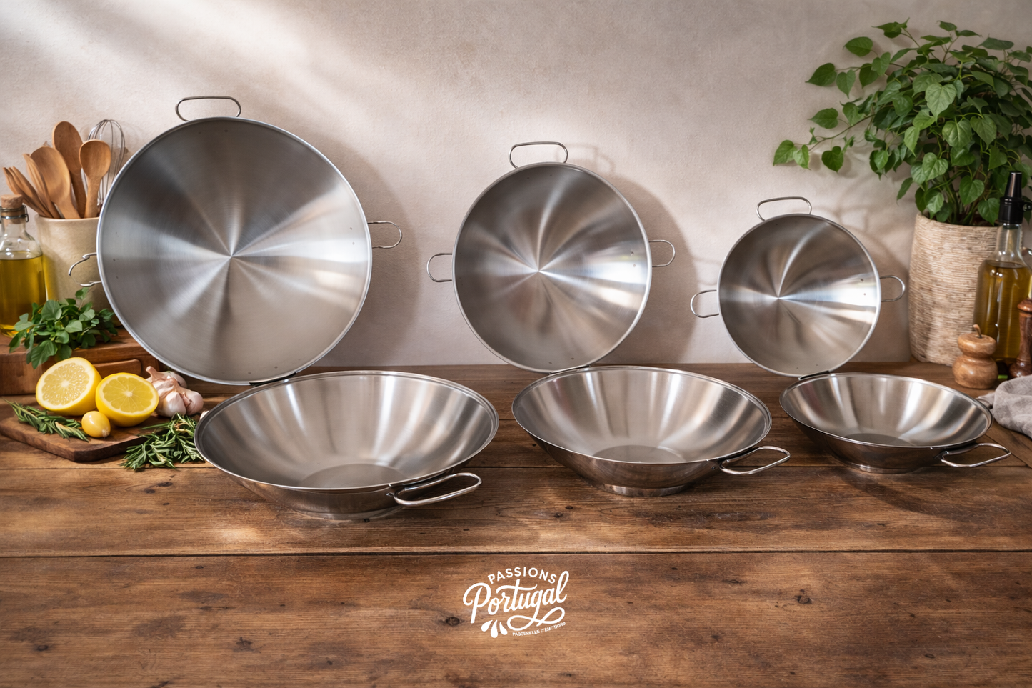 Cataplana inox 4/6 couverts (diamètre 30 cm)