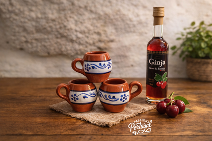 Mini-chope à liqueur en terre cuite rouge