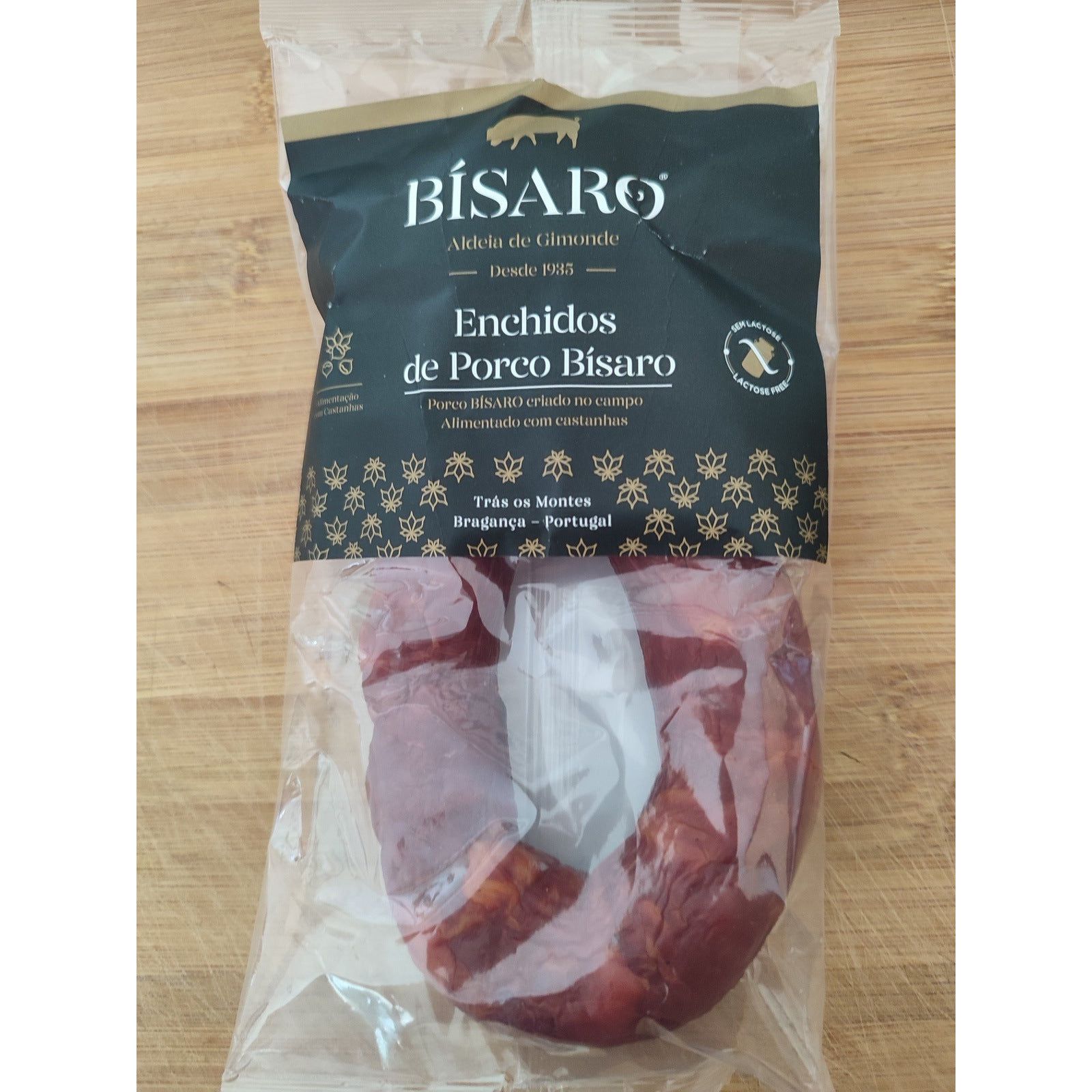 Chorizo "Chouriço" doux de la race de porc BISARO