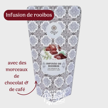 Infusion de Rooibos (A.O.P.) avec des morceaux de chocolat & de café