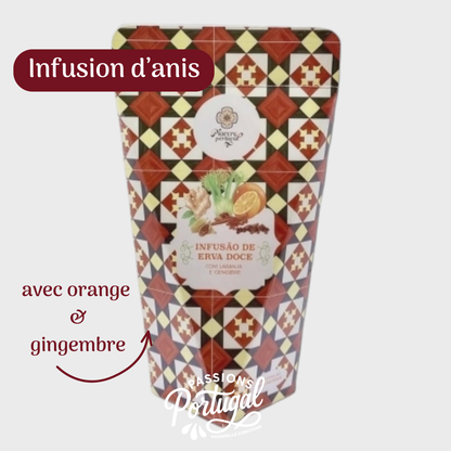 Infusion d'erva doce  à l'orange & gingembre (anis)