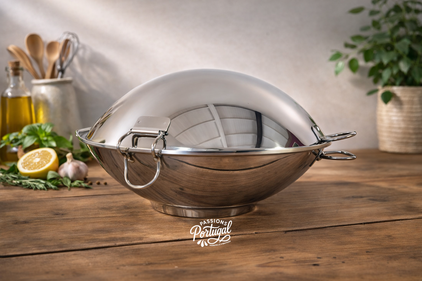 Cataplana inox 2/4 couverts (diamètre 24cm)