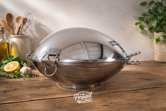 Cataplana inox 6/8 couverts (diamètre 32 cm)