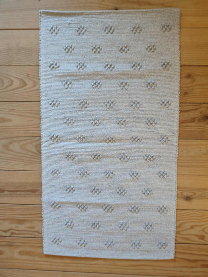 Tapis artisanal PUXADO 100% coton - (gris)
