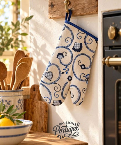 Gant de cuisine "VIANA PORTUGAL" (bleu)