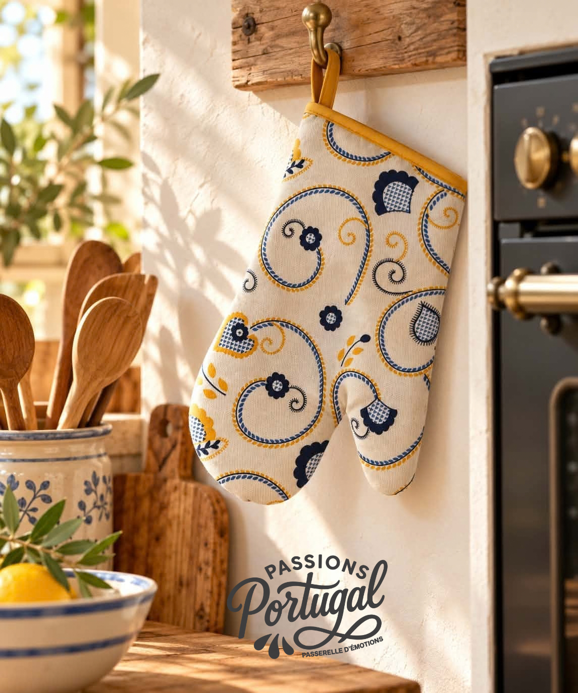 Gant de cuisine "VIANA PORTUGAL" (jaune)