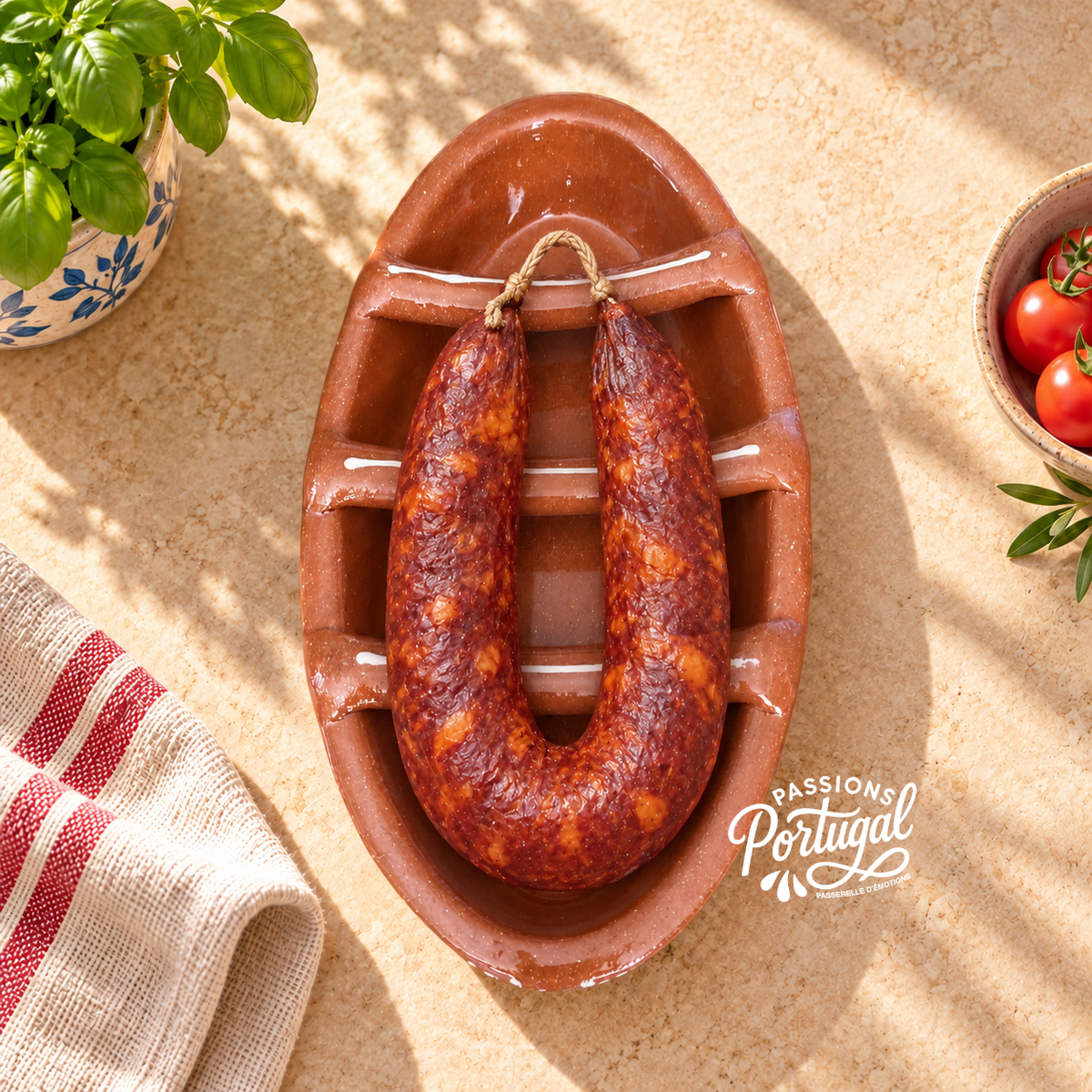 Kit simple pour chorizo grillé + 1 planche à découper + 1 couteau -