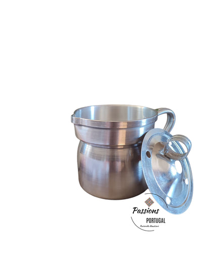 Pot à lait "fervedor" portugais en aluminium  Made in Portugal, contenant 0.5 litre