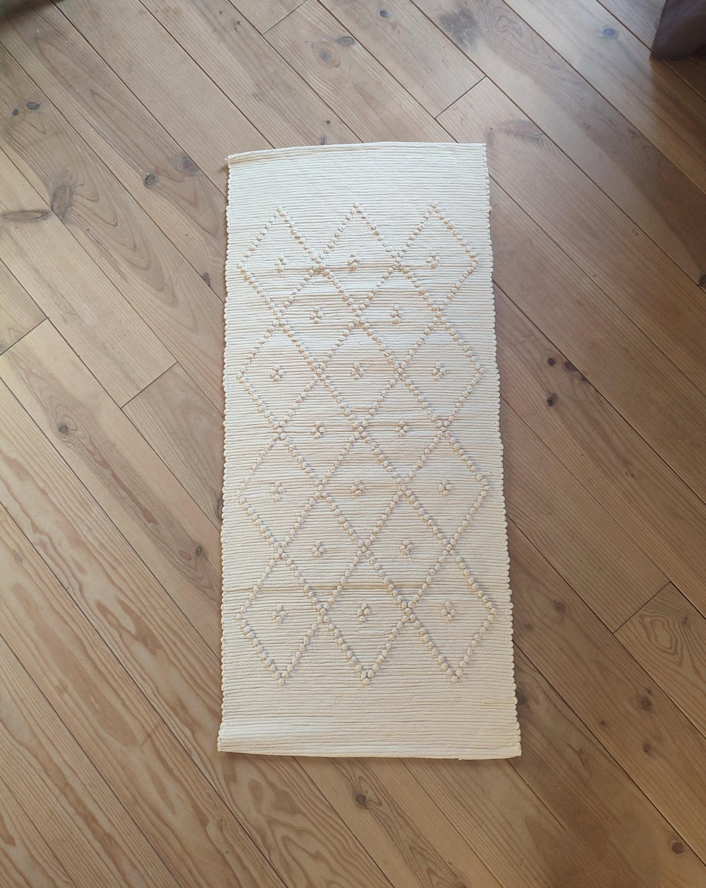 Tapis PUXADO - 100 % coton (blanc cassé)