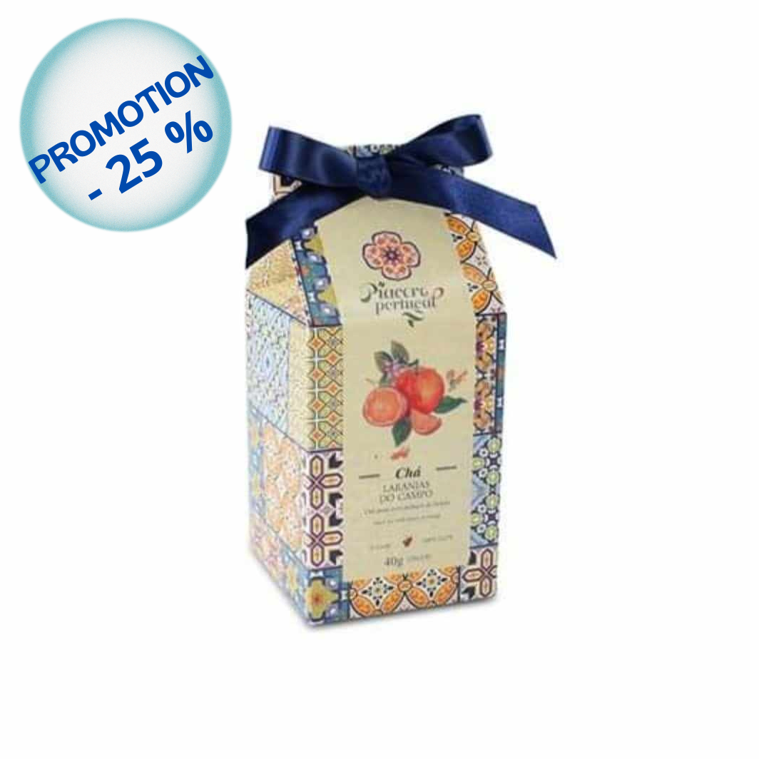 Thé noir aux oranges d'Algarve en sachet pyramidal