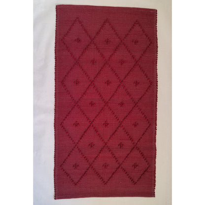 Tapis PUXADO - 100% coton bordeaux