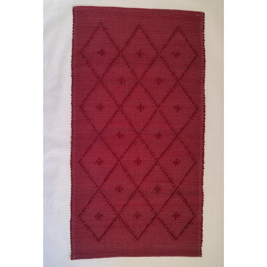 Tapis PUXADO - 100% coton bordeaux