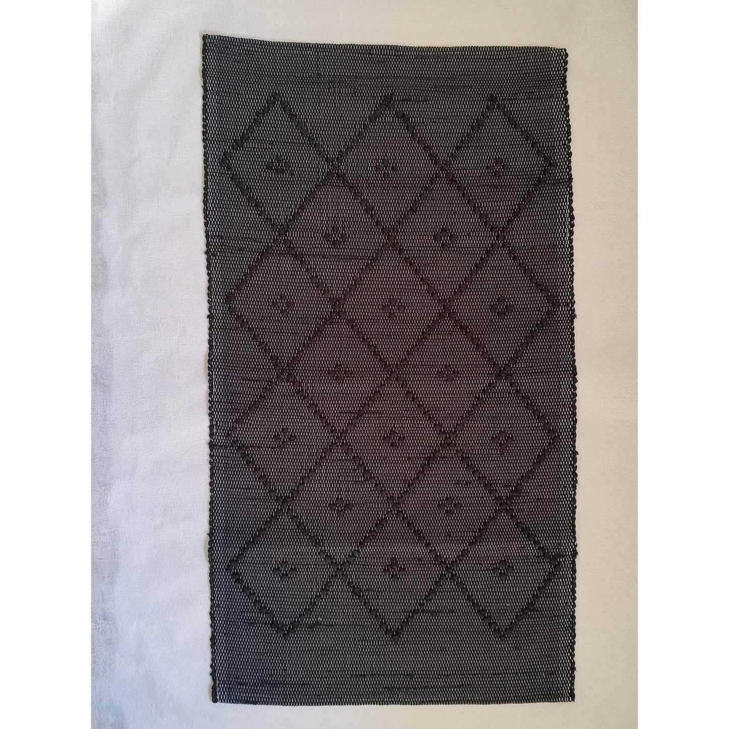 Tapis PUXADO - 100% coton noir