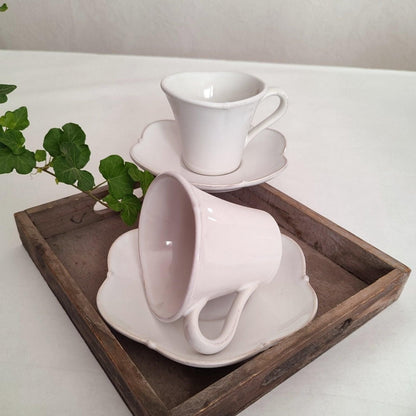 Tasse & soucoupe de style Shabby chic