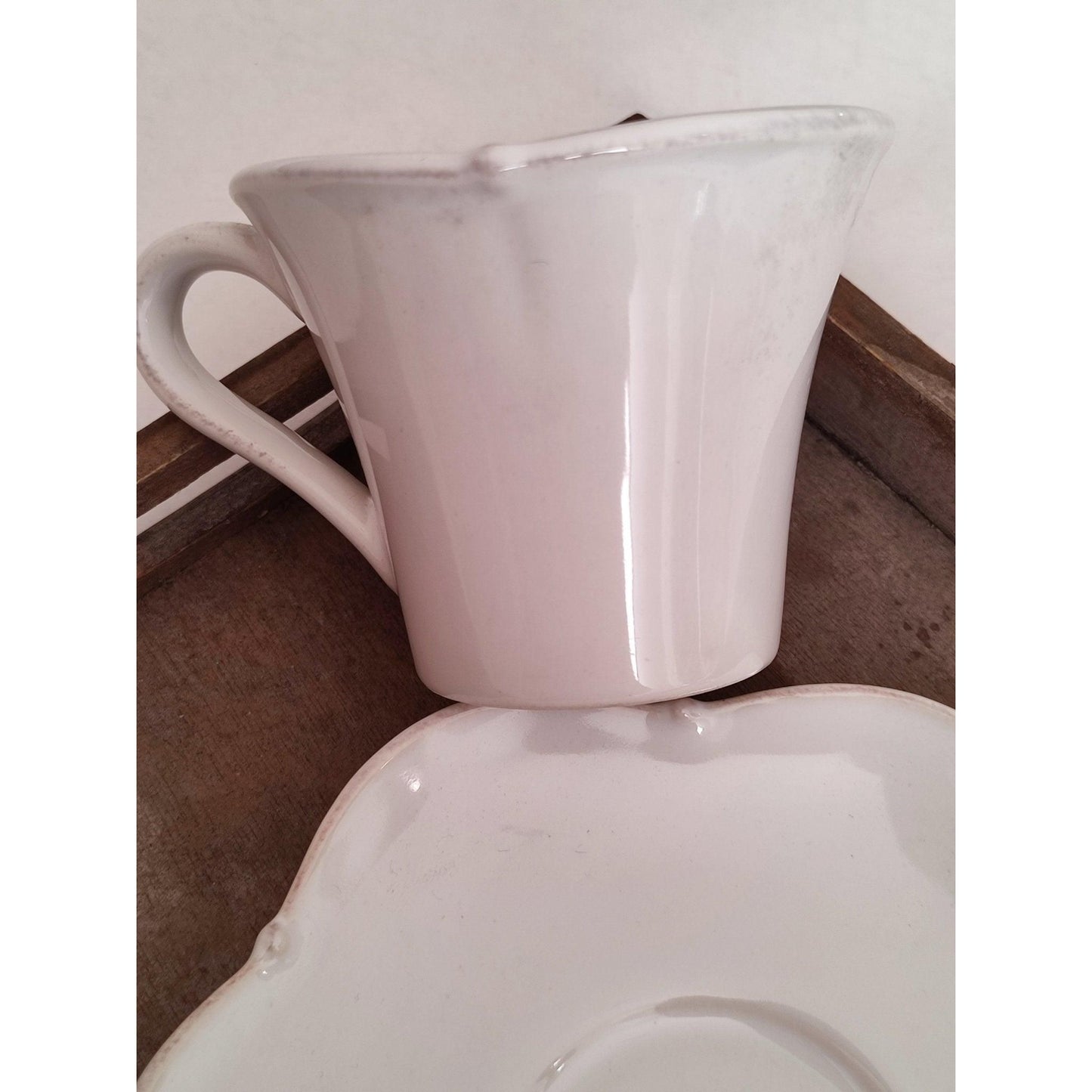 Tasse & soucoupe de style Shabby chic